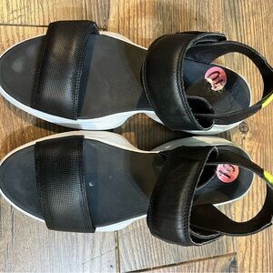 Black and White Sandals